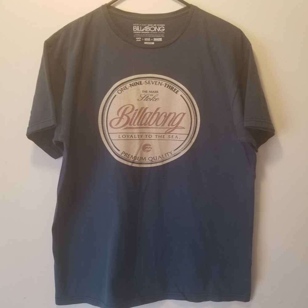 Billabong ringspung organic cotton tshirt Vtg L